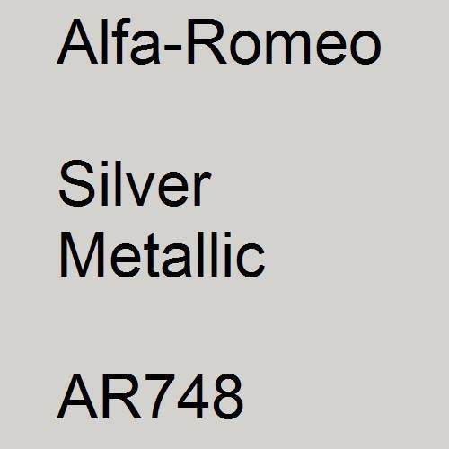 Alfa-Romeo, Silver Metallic, AR748.